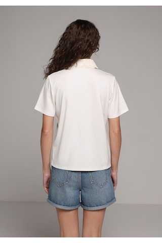 Colin's Colins Regular Fit Polo Yaka Düz Kadın Beyaz Kısa Kol Tişört Cl1082277 Q1.v2 Ofw