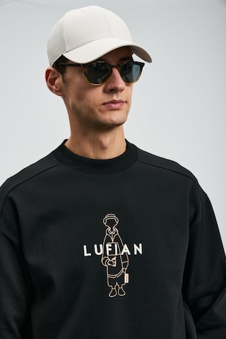 Lufian Erkek Sımba Sweatshirt 112030175 Siyah Siyah
