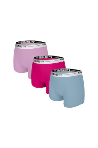 Yohannes Club, Kız Çocuk, Pamuklu Boyshort Boxer , 3'lü Paket, Karışık Renkli Karışık