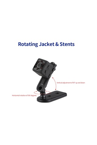 Padalink Sq11 Siyah Mini Kamera - 720p Video, Gizli İnfrafed Gece Görüşü, Hareket Algılama, Geniş Açı Lens, 32gb Depolama Desteği