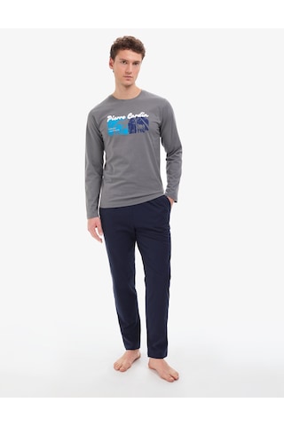Pierre Cardin Erkek Koyu Gri Pijama Takım 50322631-vr080