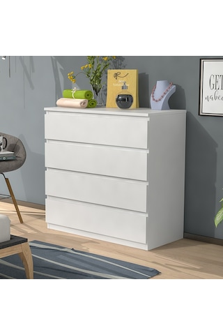Mbes Mobilya 80'Lik Şifonyer Beyaz