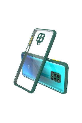 Xiaomi Redmi Note 9s Kılıf Zore Kaff Kapak Koyu Yeşil