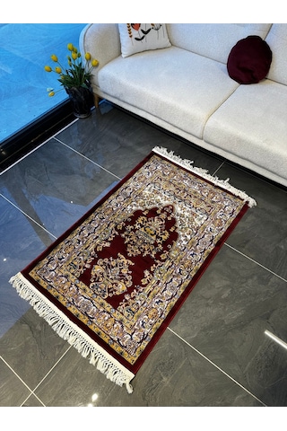 Seccade Dokuma Halı Seccade Püsküllü 80x125 Kahverengi