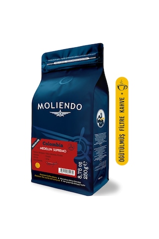Moliendo Colombia Medellin Supremo Yöresel Kahve 250 G