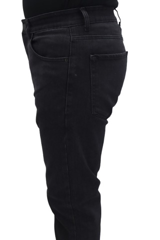 Hacker Denim Hacker Dmctekstil Erkek Füme Y454 Yüksek Bel Rahat Kesim Boru Paça Jean Pantolon