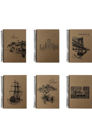 Tokaç 16x23 Kraft Spiralli Defter 100 Yp. Çizgili