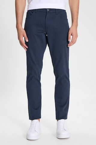George Henry Pamuklu Slim Fit Dar Kesim 5 Cepli Esnek Chino Pantolon Lacivert