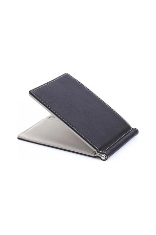 Createtech Marka Erkek Cüzdan, Kısa Deri Çanta, Pu Deri, Para Klipleri, Erkekler İçin Gray Gri Gri