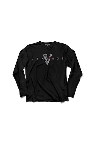 Vıkıngs Blood Logo Skull Head Vikingler Uzun Kollu Tişört (512985046) Vıkıngs Blood Logo Skull Head Vikingler Uzun Kollu Tişört (512985046)