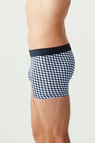 U.S. Polo Assn. Erkek 3'lü İndigo - Lacivert - İndigo Likralı Pamuklu Boxer İndigo-lacivert