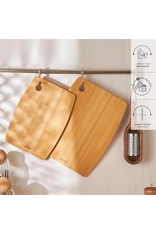 İki Adet Kullanışlı Kesme Tahtası - Mutfak İçin Pratik Çözüm 25 X 35