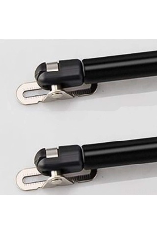 Ximistore9 10 İnç Uzunluğunda 100n 22 Lb Füze Yaylı Destek Çubuğu 2'li Set - Siyah, Yatak Çerçevesi/araç Kapısı İçin Pnömatik Genişletilebilir Çubuk