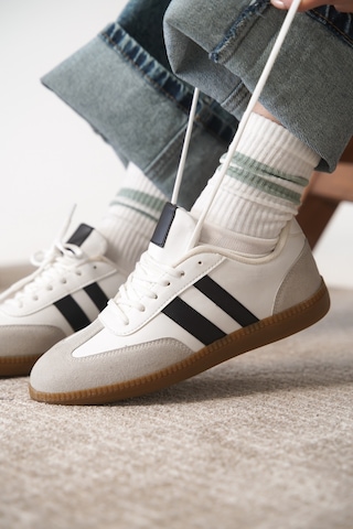 Daxtors Garantili Agnus Günlük Ortopedik Kadın Sneaker Spor Ayakkabı Beyaz