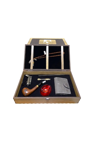 Pipsan Pipo Ahlat Ağacı Balsa Filitreli Çakmaklı Cüzdanlı Tesbihli Set 605728-509164