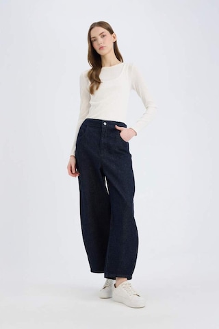 DeFacto Barrel Fit Beli Lastikli Bilek Boy Cepli Yumuşak Jean Pantolon E3873AX25SPNM82