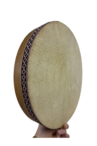 Bendir Hayvan Derili 38 Cm Kaliteli Keçi Derisi