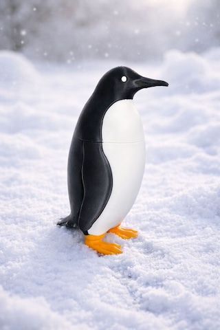 12 Cm Nihilist Penguen Figürü Dekoratif Biblo Minimal Tasarım