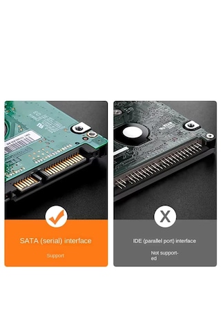 Cr44 Type-c 3.1'den Usb 3.0'a 2.5 Hdd/ssd Harici Disk Kutusu Tak-çalıştır, 6tb Destekli, Aletsiz Kurulum, Led Göstergeli, Windows Ve Mac Uyumlu