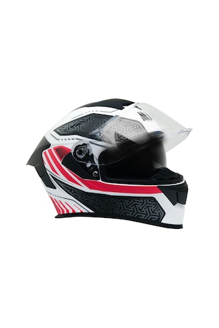 My Helmets Mks001-wrb Yarış Spoiler Güneş Vizörlü Şeffaf Full Face Motosiklet Kaskı