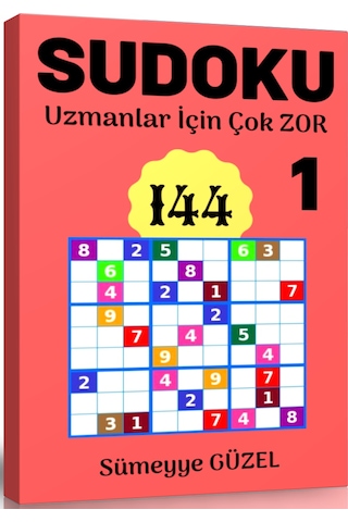 Uzmanlar için Çok Zor Sudoku Kitap Seti 3 Kitap