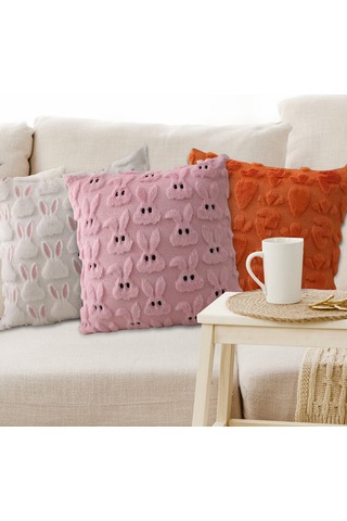 İşlemeli Paskalya Elemanları, Oturma Odası Ve Yatak Odası İçin Yeni Yastıklar, Paskalya Dekorasyonu, Tek Taraflı Baskı, Çekirdeksiz Yastık Kılıfı, 17,7 17,7 İnç, 1 Adet Diğer