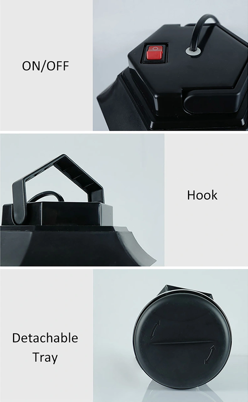 Youmex Uv-led Işıklı Elektrikli Kovucu, 360 Etki, Gürültüsüz, Temizlenebilir Kutulu, Ev/çalışma Mekanları İçin Avrupa Standartı