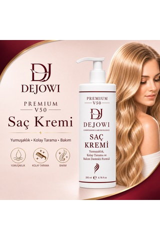Dejowi V50 Premium Keratin Ve Argan Yağlı Saç Bakım Kremi 200ml