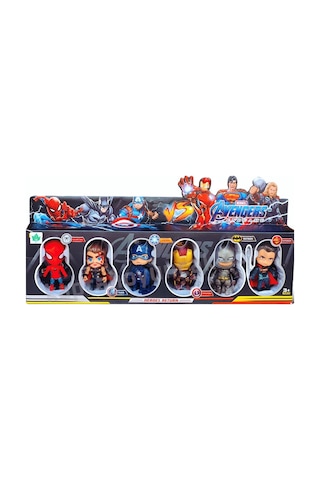Süper Kahramanlar Mini 6'lı Figür Oyuncak Avengers Karakterleri