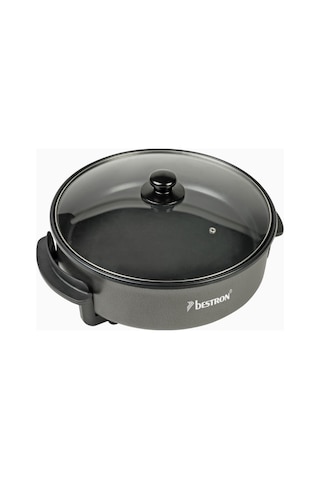 Bestron Xl Elektrikli Party Pan 32 Cm Yapışmaz Tava 1500 W Elektrikli Tencere/tavalar Gri