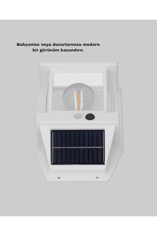 Solar Sensörlü Dış Mekan Lamba 3 Işık Modlu Ve Ip65 Dayanıklı Renkli