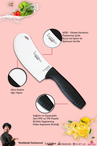 Eco Serisi Mutfak Bıçak Seti Et Sebze Börek 3 Lü Set Mft-1488