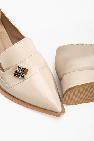 Suins Shoes Suins Premium Melinka Model Kadın Orta Topuklu Siyah Kahve Bordo Ayakkabı Ten