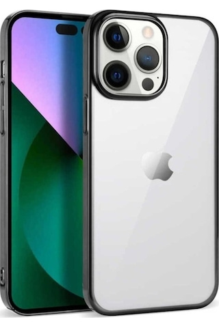 Apple Uyumlu iPhone 14 Pro Kılıf Zore Pixel Kapak Siyah