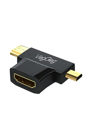 Veggieg Mini Hdmı / Micro Hdmı Erkek To Hdmı Dişi Dönüştürücü Adaptör