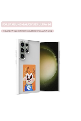 Galaxy Uyumlu S23 Ultra 5g E-mürekkep Ekranlı Telefon Kılıfı İçin Beyaz