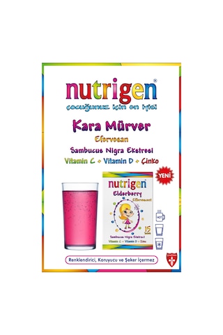Nutrigen Elderberry Kara Mürver Efervesan 15 Saşe
