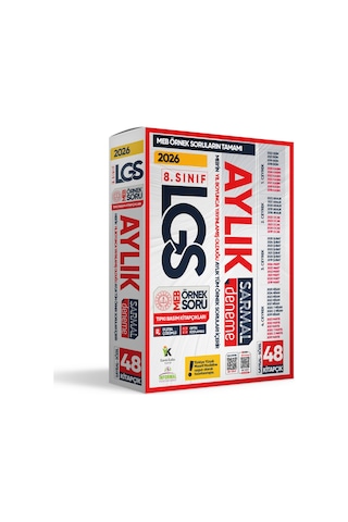 2026 8. Sınıf LGS Aylık SARMAL Deneme Seti MEB Örnek Soru Tıpkı Basım Çözümlü PAKET