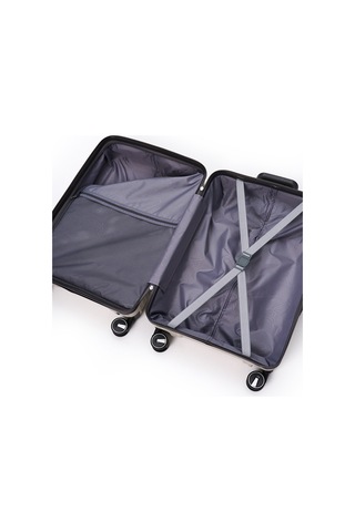 Elatae Exclusive Pro Polipropilen Büyük Boy Kırılmaz Valiz Bej - Antrasit 5239 Bej - Gri