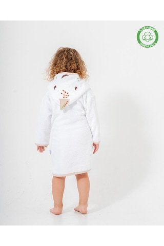 Balinalı Bornoz Beyaz-bej Beyaz - Bej