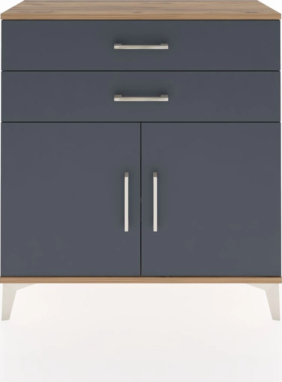 Arges Şifonyer Tek Raflı 2 Çekmeceli 2 Kapaklı 88x30x96 Çam-a... Çam