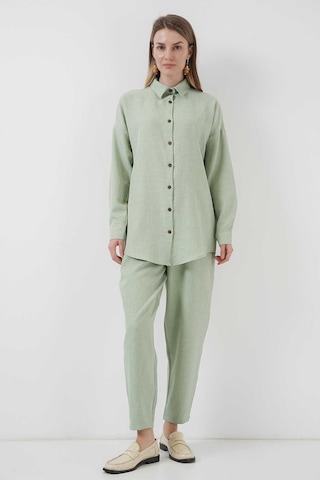 Gabria Keten Ön Düğmeli Takım Mint