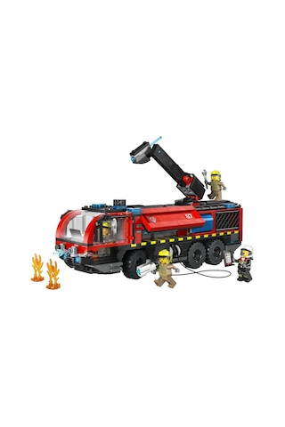 LEGO® City Havaalanı İtfaiye Kamyonu 60499 - 7 Yaş ve Üzeri Çocuklar İçin Acil Durum Aracı İçeren Oyuncak Yapım Seti (691 Parça)