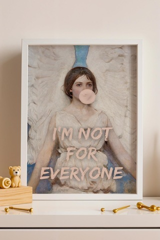 I Am Not For Everyone Çerçeveli Tablo Abbott Handerson Thayer Angel Genç Odası İçin Dekor Altered Art