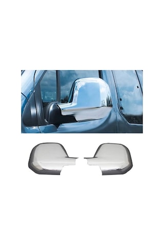Peugeot Partner Tepee 2008-2012 Ayna Kapağı Abs Krom 2 Parça