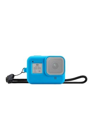 Puluz Pu428b Gopro Hero8 İçin Silikon Koruma Kılıfı+wrist Strap- 5775