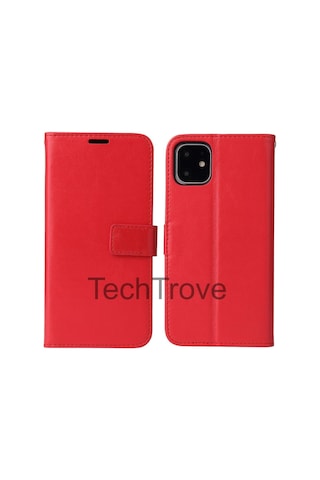 Tr Apple İphone 16 Pro Max Kılıf Deri Mıkntıslı Kapaklı Standlı Cüzdanlı Kılıf Siyah