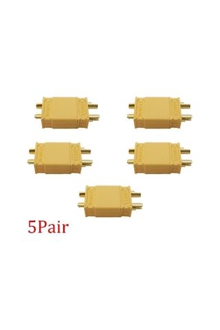 Agoodshop 5 Çift Tarzı Çift Xt30 Konektörü Xt30u Erkek Kadın Bullet Pil Şarj Cihazı Muz Fiş Jack Kon