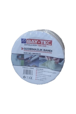 Bay-Tec Sızdırmazlık Tamir Bandı Su Geçirmez Bant 72Mm x 2Mt