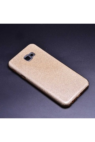 Samsung Uyumlu Galaxy J4 Plus Kılıf Zore Shining Silikon Gold
